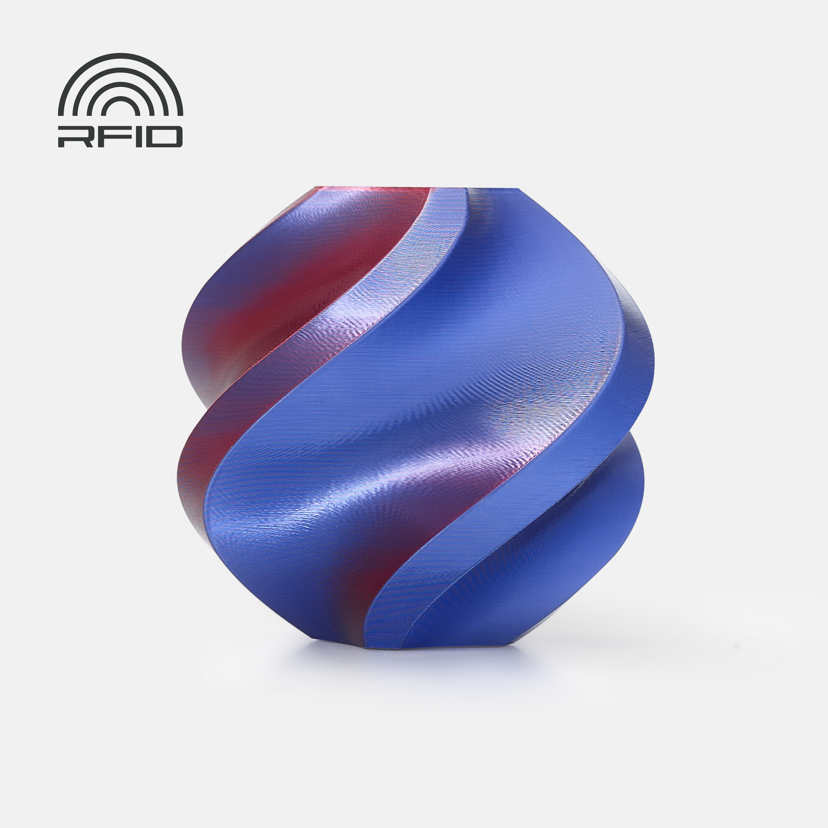 Bambu Lab PLA Silk Dual Color – Midnight Blaze (Blue-Red)