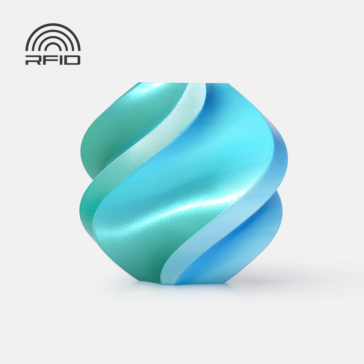 Bambu Lab PLA Silk Dual Color – Blue Hawaii (Blue-Green)